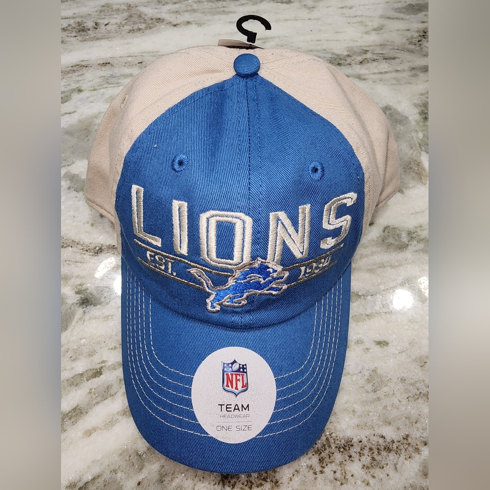 For sale is an NFL Detroit Lions Adjustable Stiched Hat.